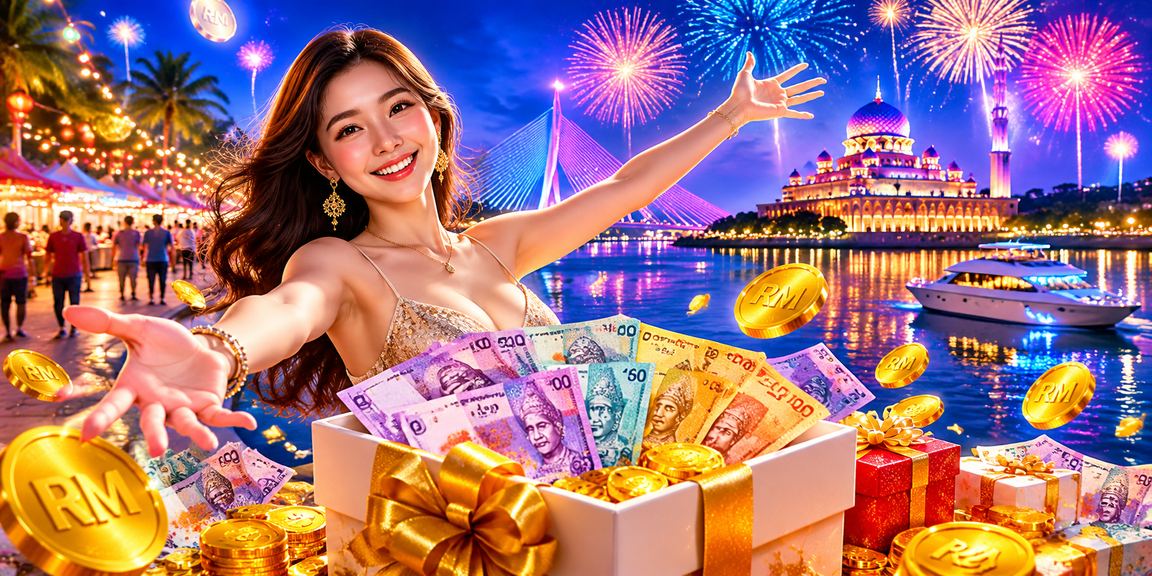 Suasana pertaruhan di Putrajaya dengan tema gaya Melayu tempatan